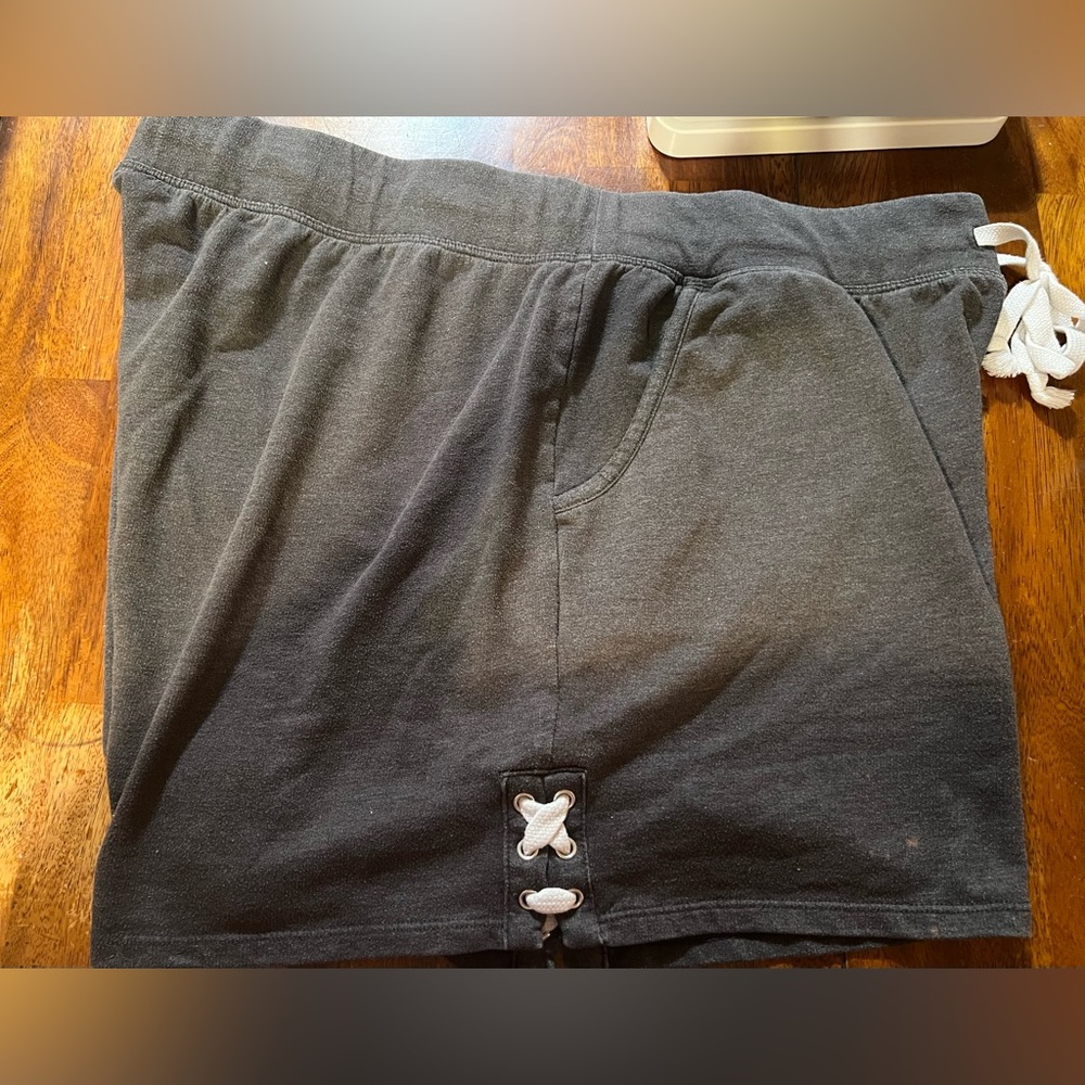 Maurices in motion French terry, knit shorts, size 1 (16/18W), gray